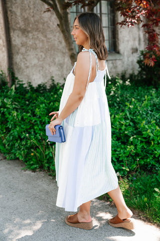 Promise Patchwork Midi Dress
