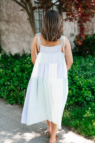 Promise Patchwork Midi Dress
