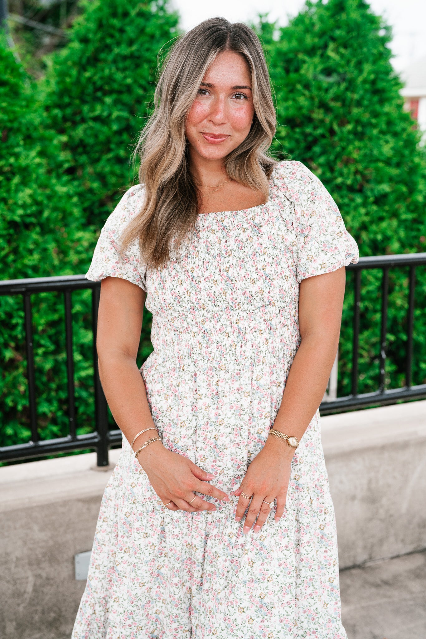 Wildflower Meadow Smocked Maxi Dress