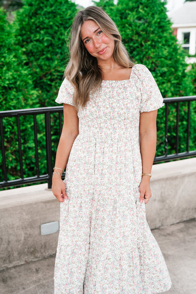 Wildflower Meadow Smocked Maxi Dress