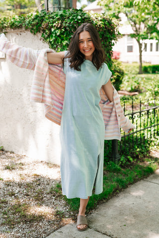 Bright Side Knit Cardigan - Soft Pink