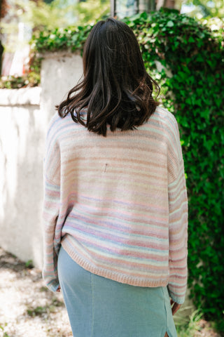 Bright Side Knit Cardigan - Soft Pink