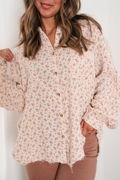 Rhea Garden Gauze Button Up