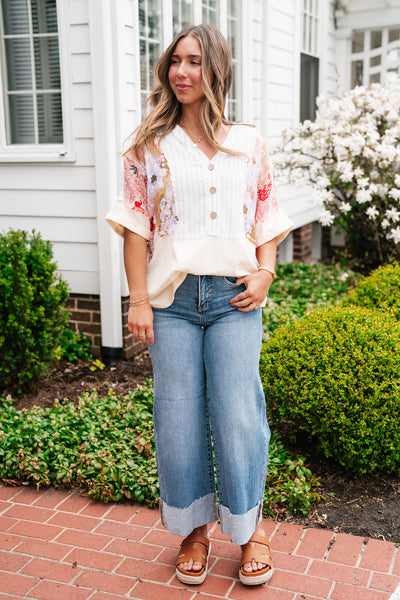 Blooming Brilliance Patchwork Top