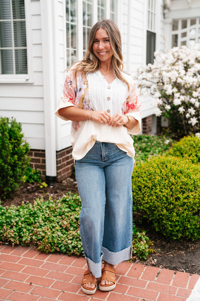 Blooming Brilliance Patchwork Top