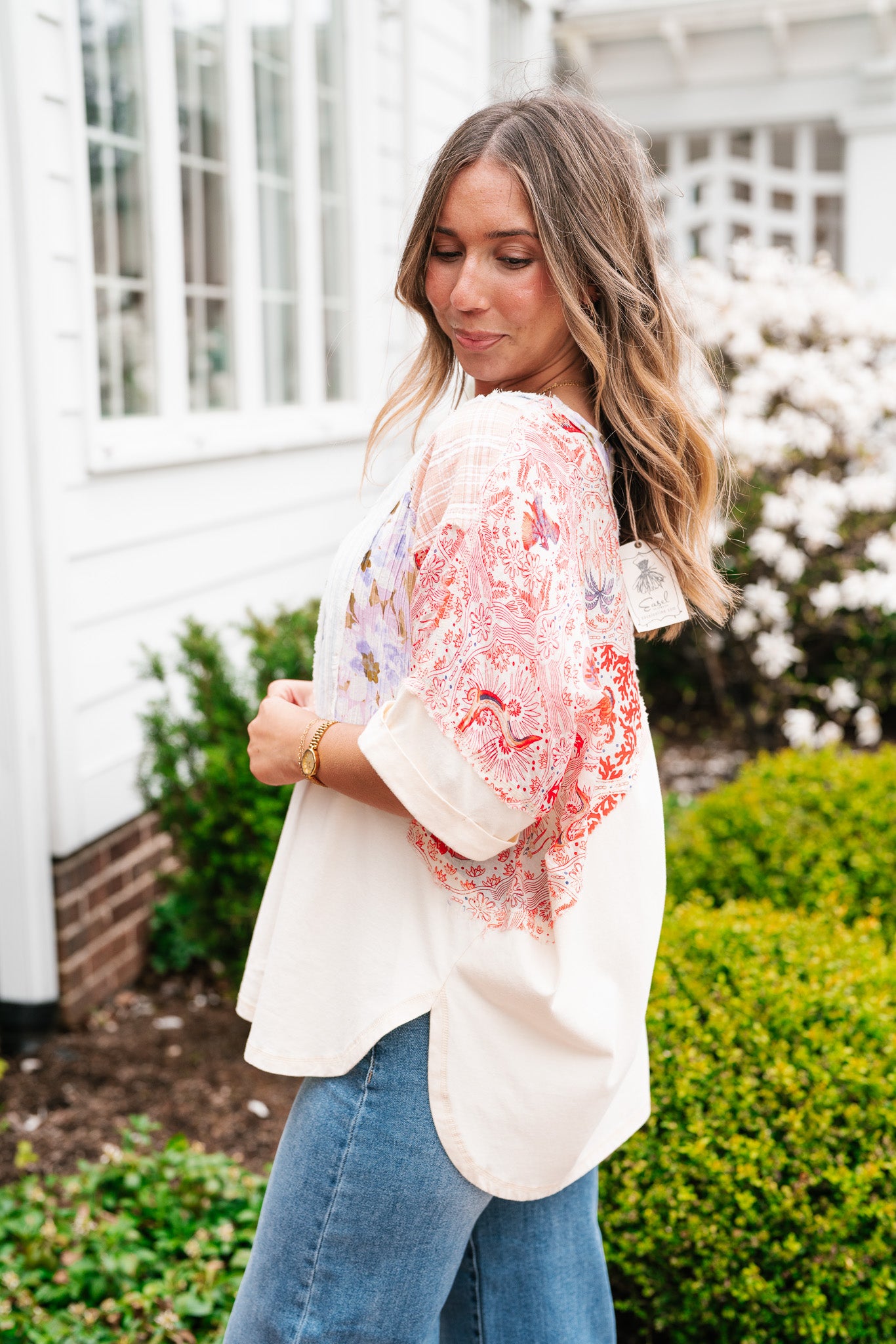 Blooming Brilliance Patchwork Top