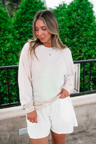 Softly Faded Long Sleeve Top