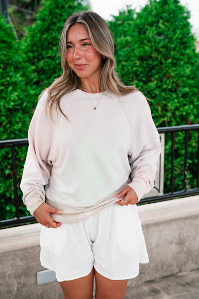 Softly Faded Long Sleeve Top