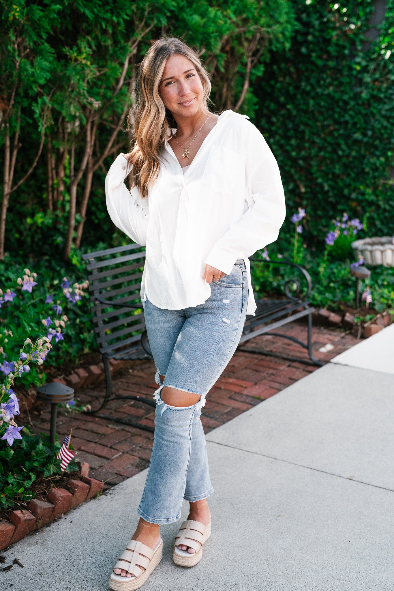 Easy Essential Button Down Top