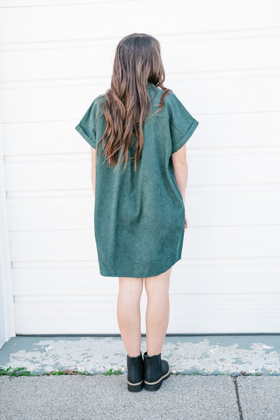 My Kind Of Day Corduroy Tunic Dress