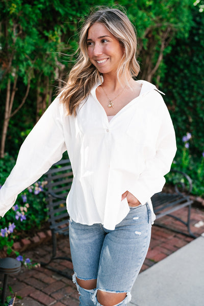 Easy Essential Button Down Top