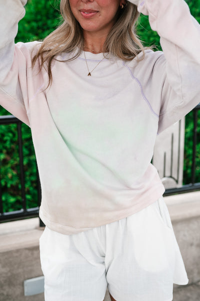 Softly Faded Long Sleeve Top