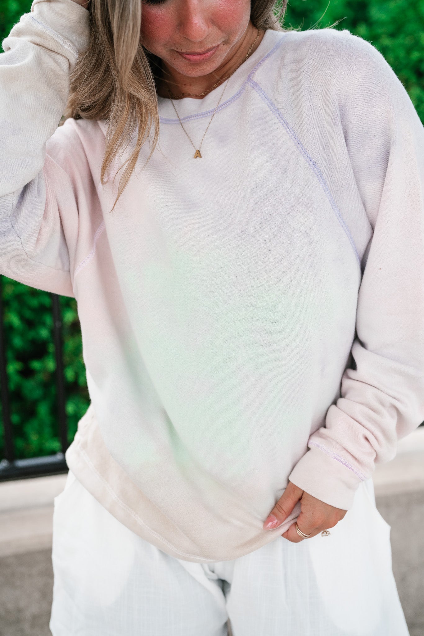 Softly Faded Long Sleeve Top