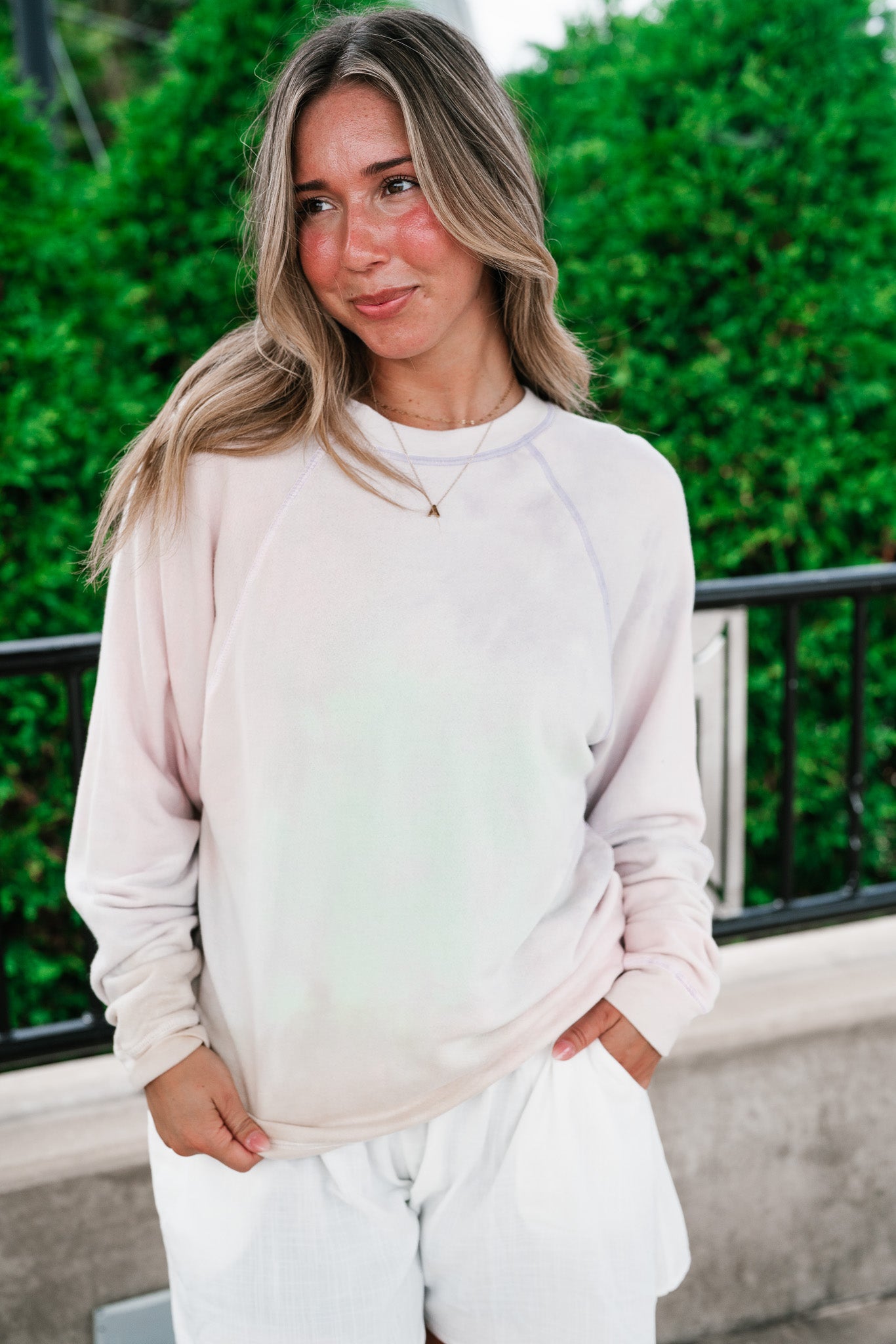 Softly Faded Long Sleeve Top