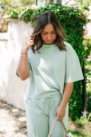 Boardwalk Days Striped Set - Mint