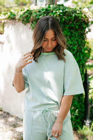 Boardwalk Days Striped Set - Mint
