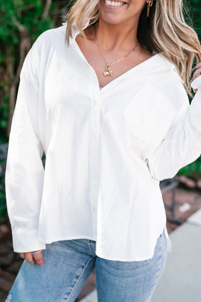 Easy Essential Button Down Top