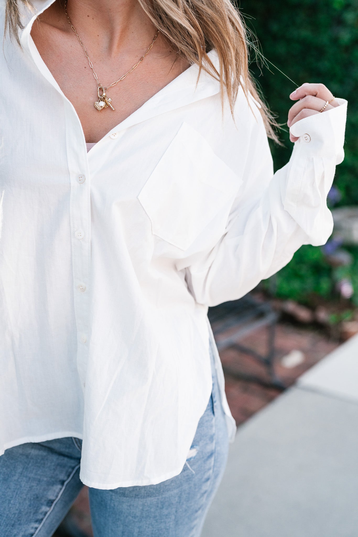 Easy Essential Button Down Top