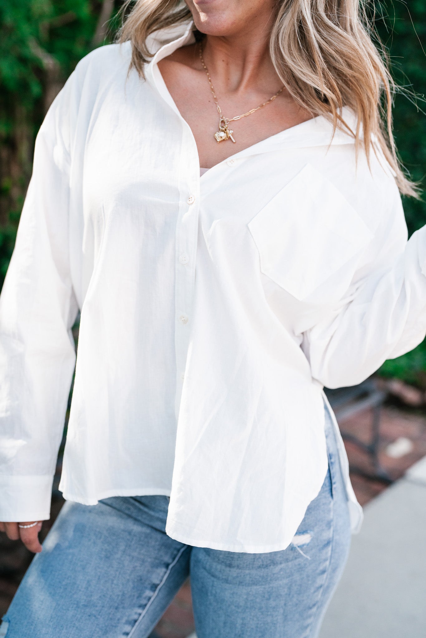 Easy Essential Button Down Top