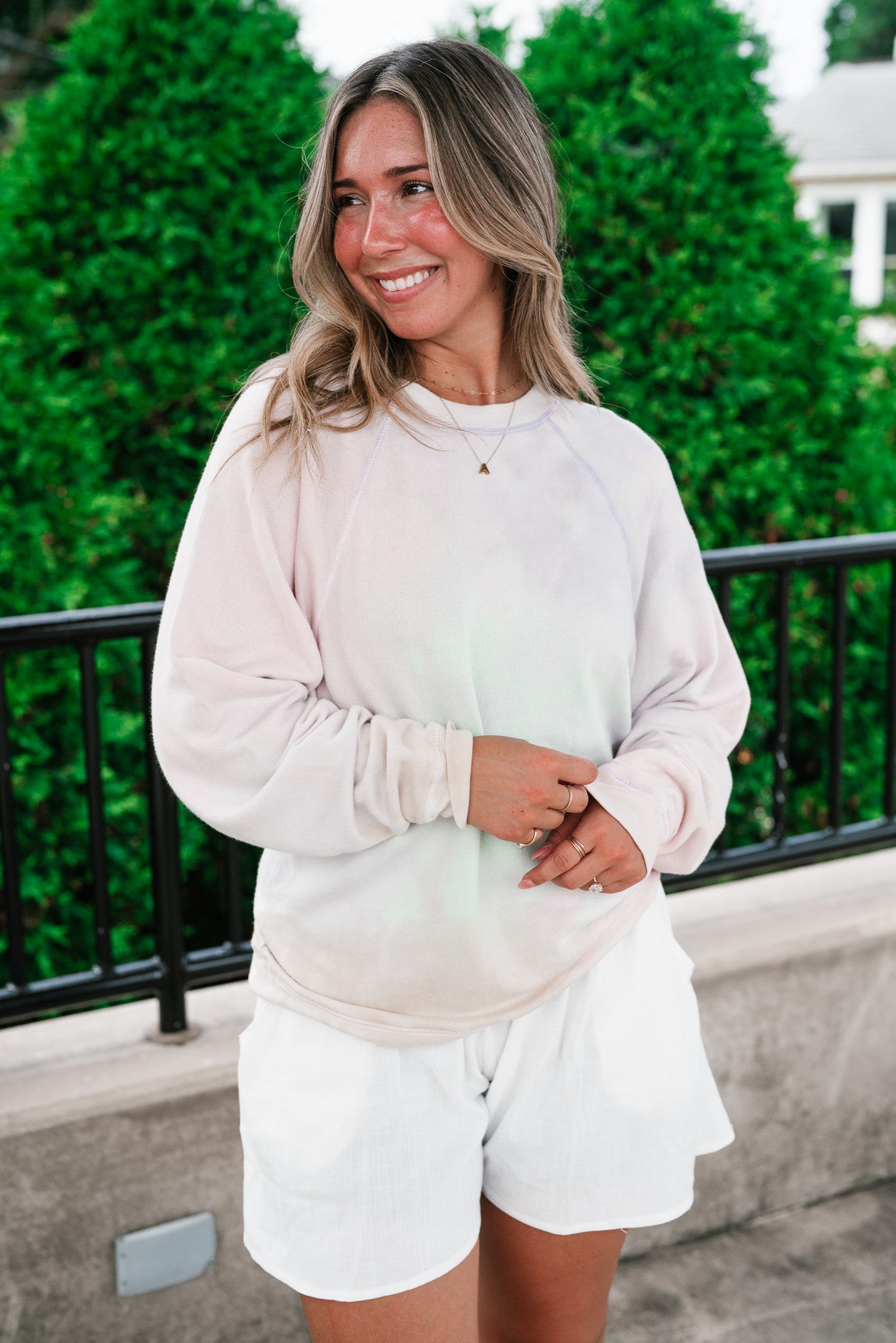 Softly Faded Long Sleeve Top