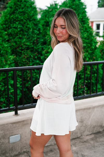 Softly Faded Long Sleeve Top