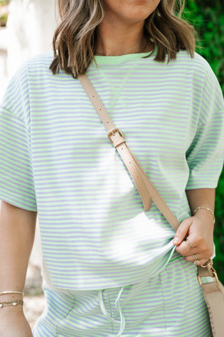 Boardwalk Days Striped Set - Mint