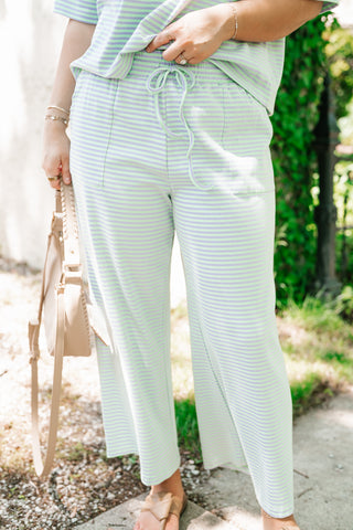 Boardwalk Days Striped Set - Mint