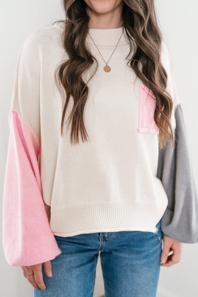 Ameena Colorblock Knit Top