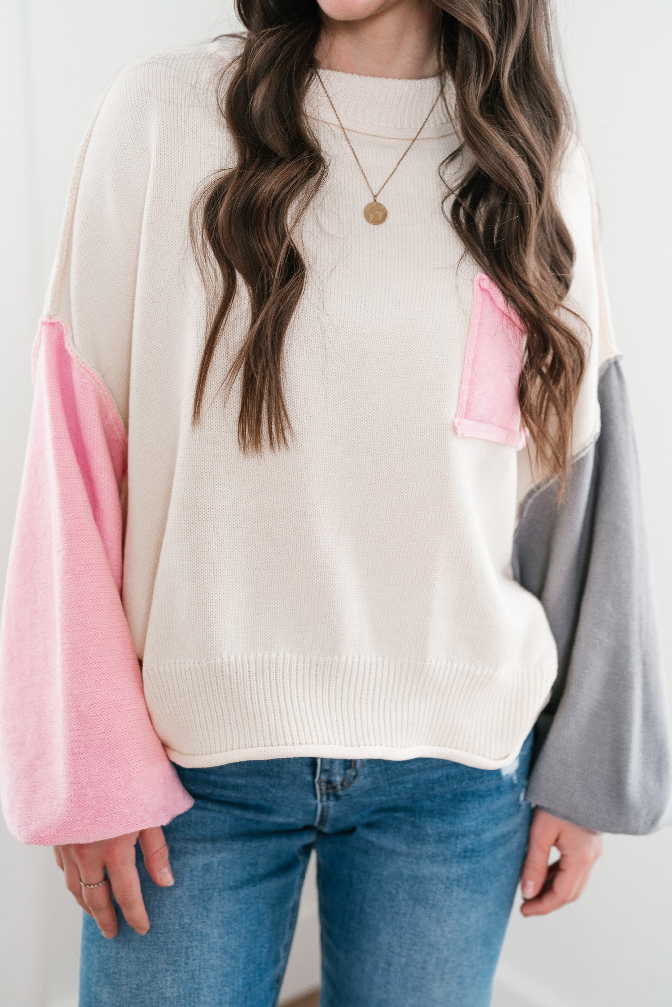 Ameena Colorblock Knit Top