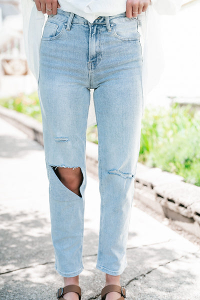 Risen Sophie High Rise Distressed Jeans