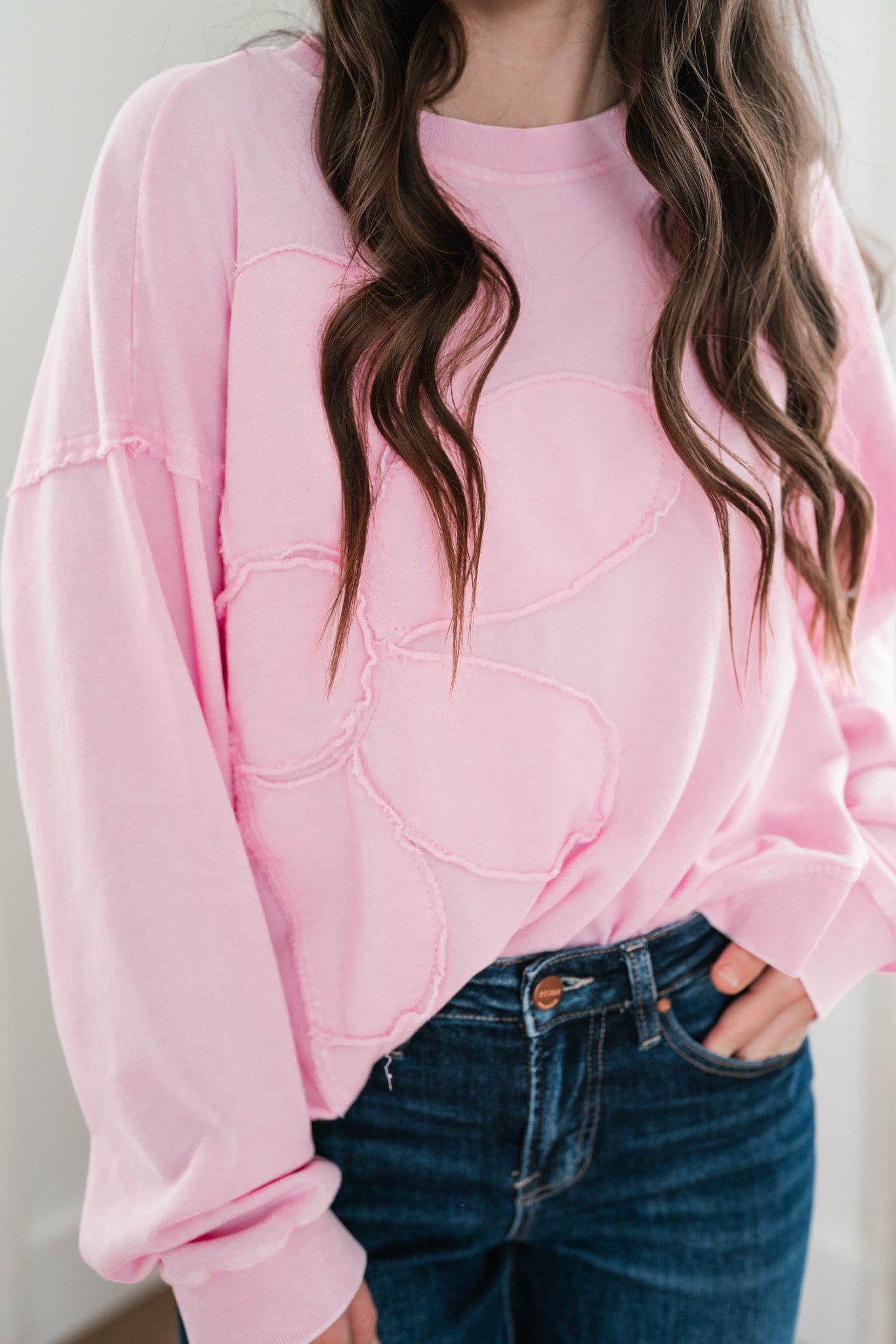 Rosy Horizon Crewneck Top