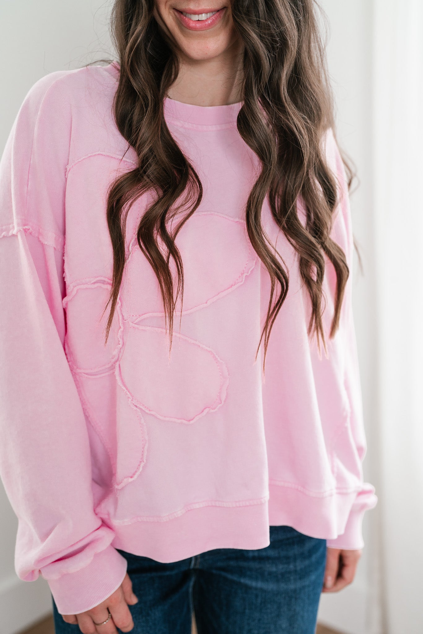 Rosy Horizon Crewneck Top