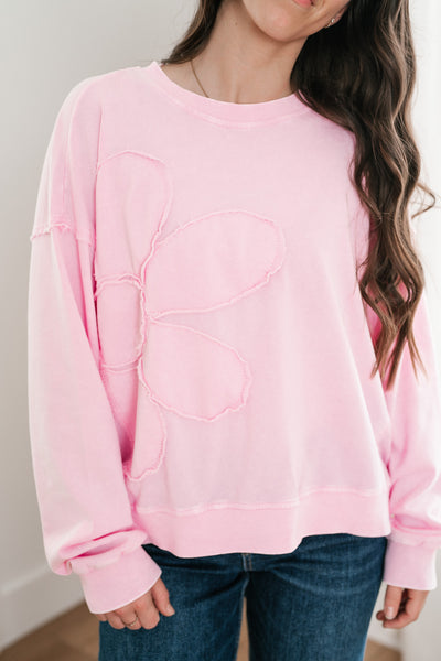 Rosy Horizon Crewneck Top