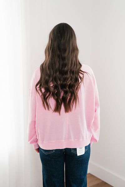 Rosy Horizon Crewneck Top