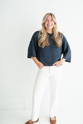Stone Harbor Knit Sweater - Navy
