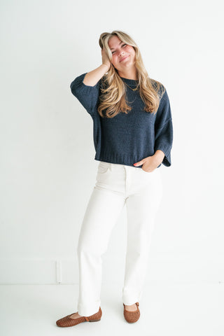 Stone Harbor Knit Sweater - Navy