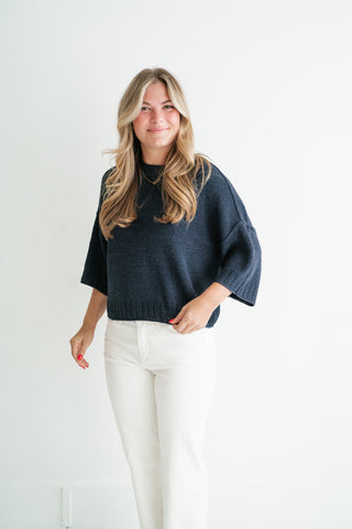 Stone Harbor Knit Sweater - Navy