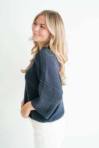Stone Harbor Knit Sweater - Navy