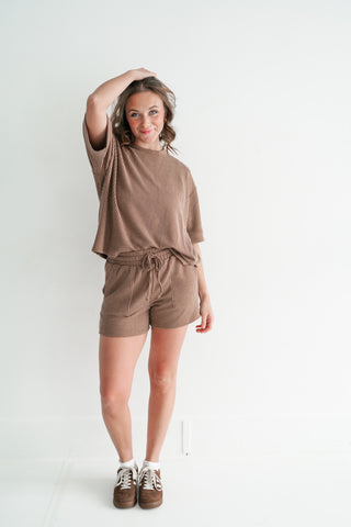 Hazelwood Lounge Top - Brown