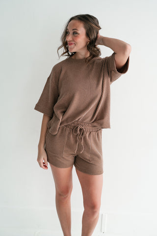 Hazelwood Lounge Top - Brown