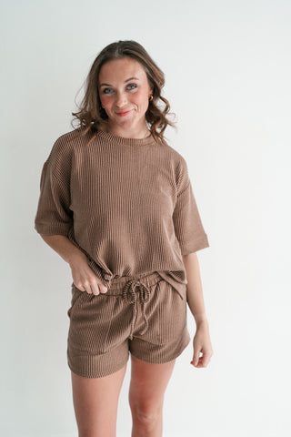Hazelwood Lounge Top - Brown