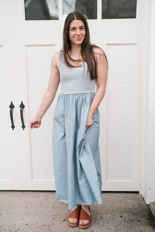Simple Statement Sleeveless Dress