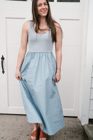 Simple Statement Sleeveless Dress