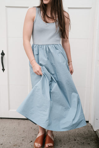 Simple Statement Sleeveless Dress