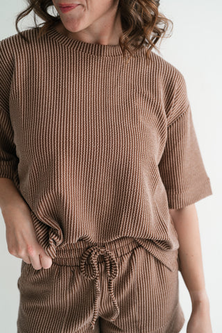 Hazelwood Lounge Top - Brown