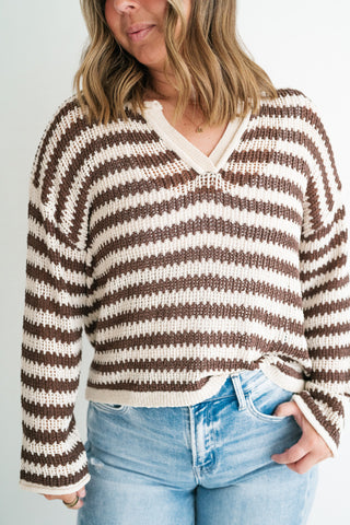 Around Town Striped Knit Sweater