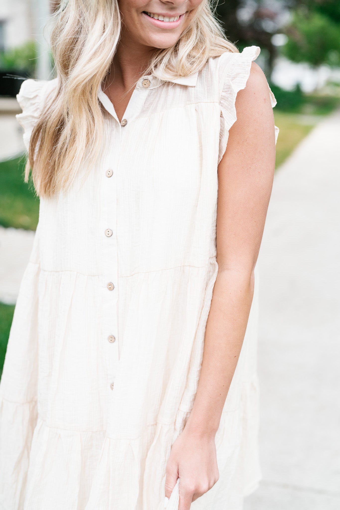 Still The One Button Down Dress