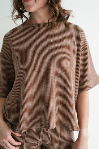 Hazelwood Lounge Top - Brown