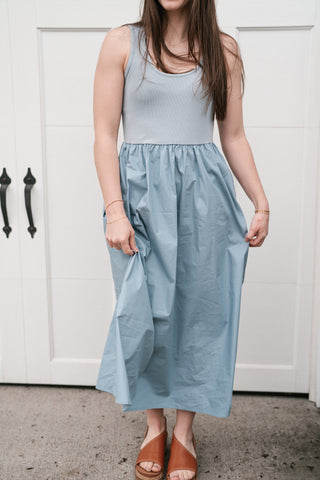 Simple Statement Sleeveless Dress