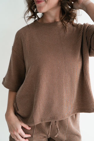 Hazelwood Lounge Top - Brown